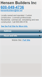 Mobile Screenshot of hensenbuilders.com