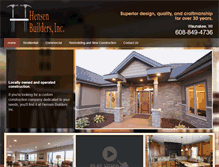 Tablet Screenshot of hensenbuilders.com